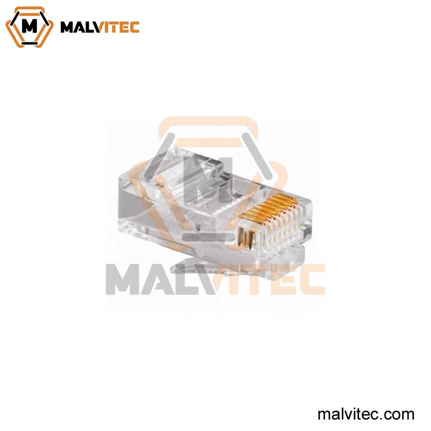 CONECTOR RJ45 CAT5E TRANSPARENTE