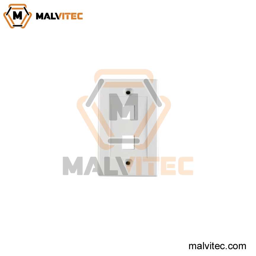 FACE PLATE DE 2PUERTOS BLANCO