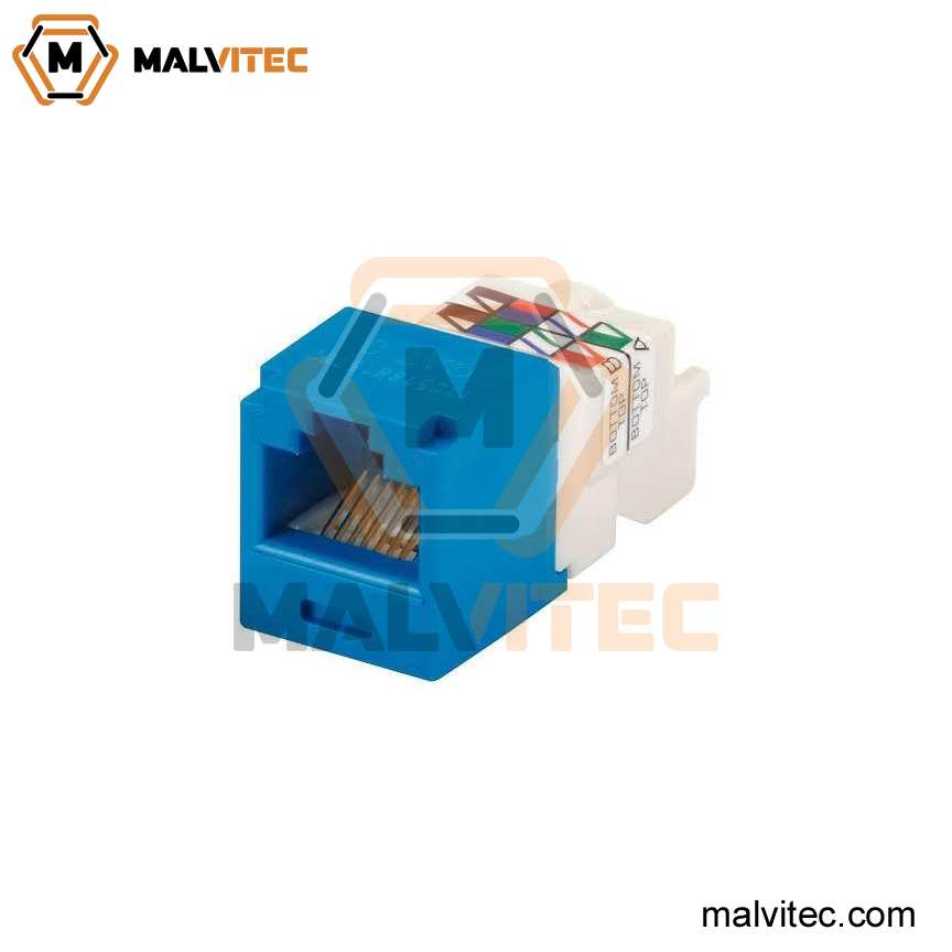 JACK RJ45 CAT6 ROJO/NEGRO/BLANCO/AZUL NETKEY