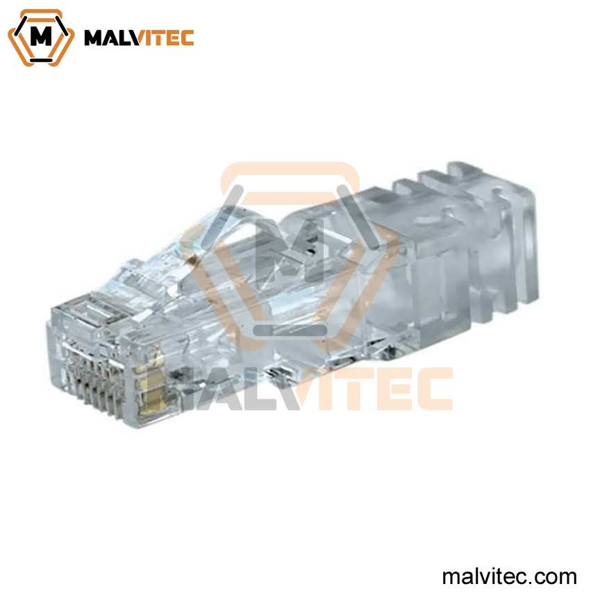 CONECTOR RJ45 CAT6A TRANSPARENTE