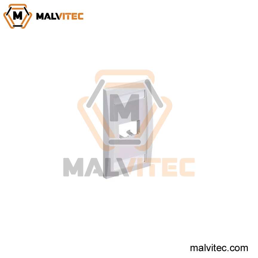 FACE PLATE DE 4PUERTOS BLANCO/MARFIL PANNET