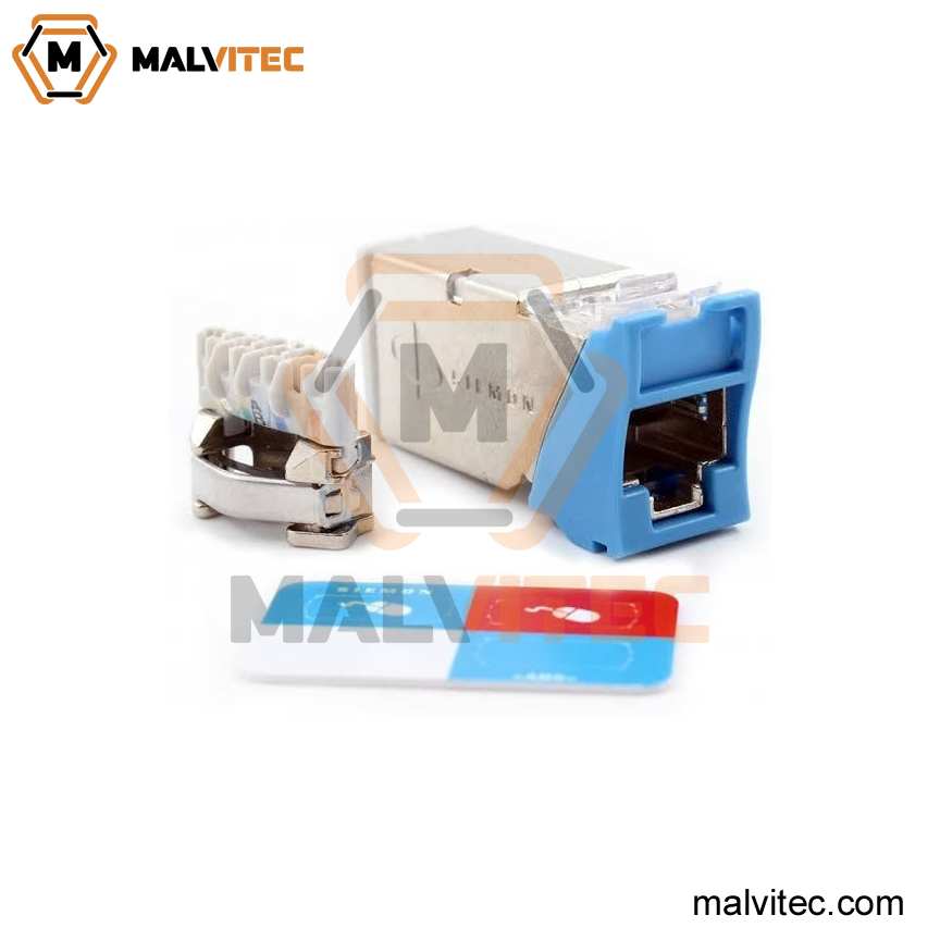 JACK RJ45 CAT6A ROJO/NEGRO/AZUL