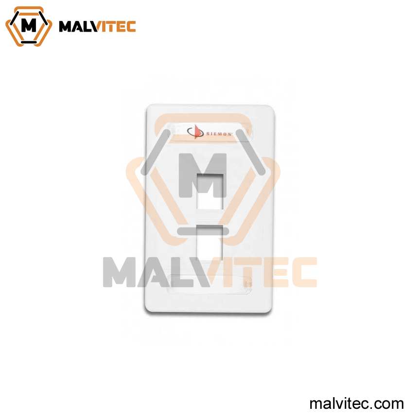 FACE PLATE DE 2PUERTOS