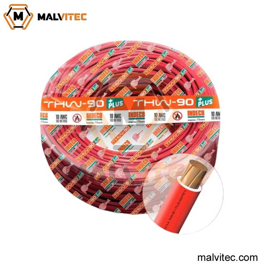 CABLE THW-90 +PLUS 450/750 V 10 AWG