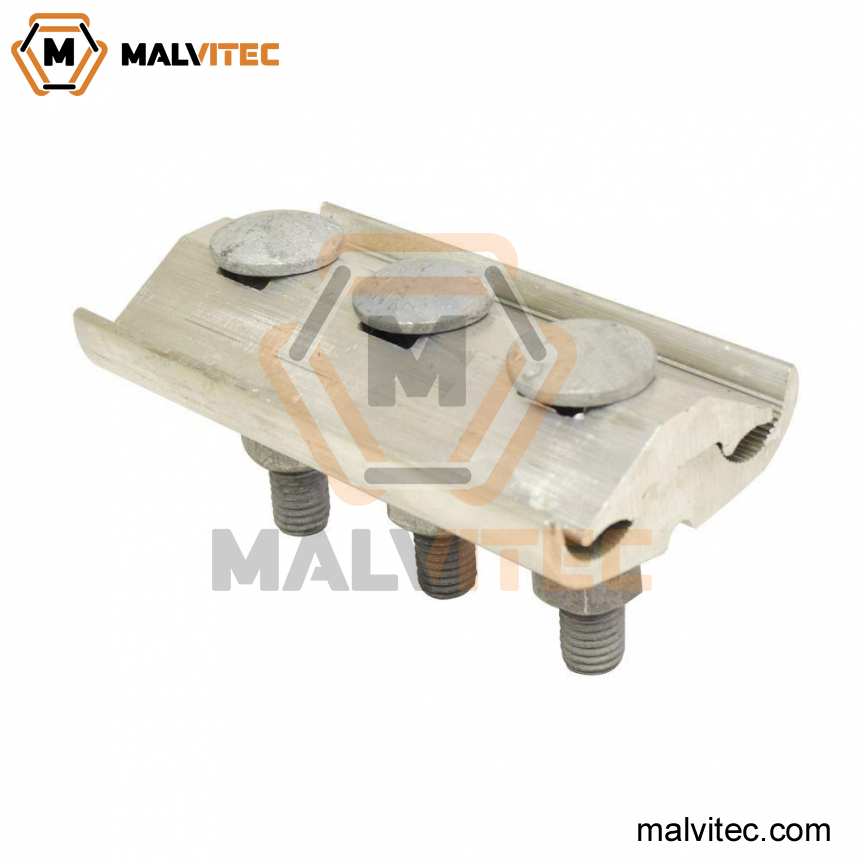 CONECTOR DOBLE VIA AL35MM/120MM 3 PERNOS